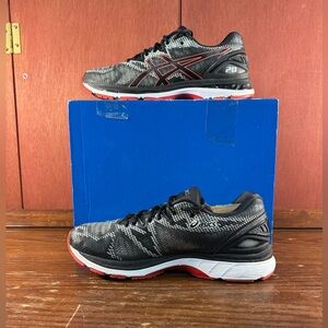 Asics Gel Nimbus 20 Mens Running Shoes Black Carbon  Low Top T800N Size US 10